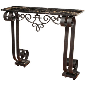 Art Deco Wrought Iron Console