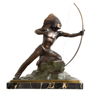 French Art Deco Bronze signed E. Guy