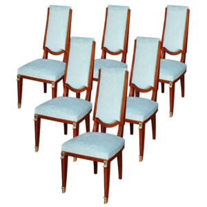 Set of Six French Art Deco Chairs