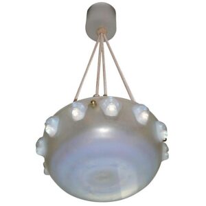 French Art Deco Chandelier by Rene Lalique “Madagascar”