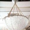 LALIQUE CHANDELIER FEUILLES DE CHARMES