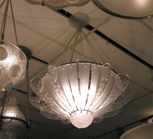 Rene Lalique chandelier Hirondelles