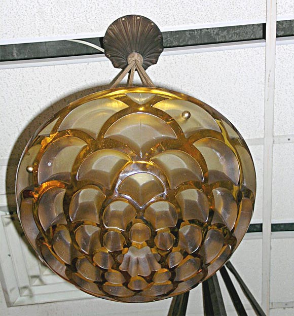 Rene Lalique chandelier Rinceaux