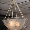 LALIQUE CHANDELIER FEUILLES DE CHARMES