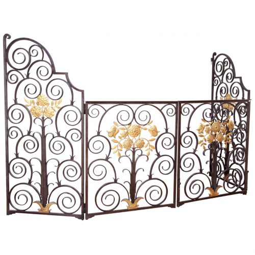 French 1940’s Wrought Iron Screen / Gate