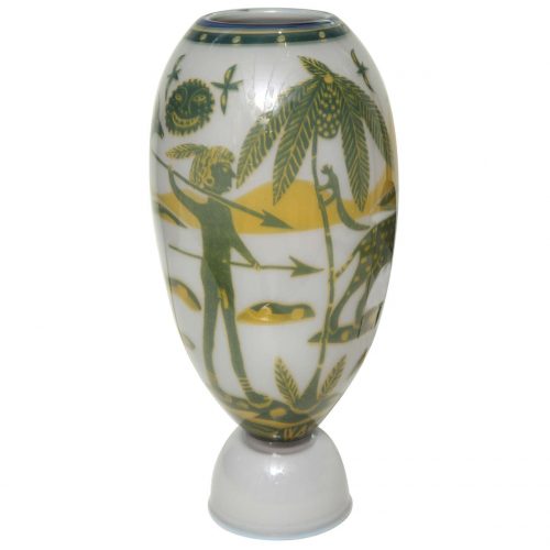 Swedish Studio Glass Vase by Wilke Adolfsson