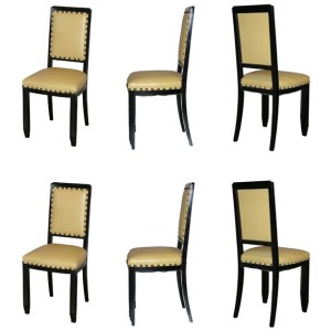 Set of 6 Art Deco Chairs
