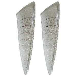 Pair of “Fougers” Art Deco Wall Sconces by Rene Lalique
