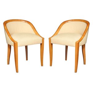 Art Deco “Gondole” Chairs by DOMINIQUE