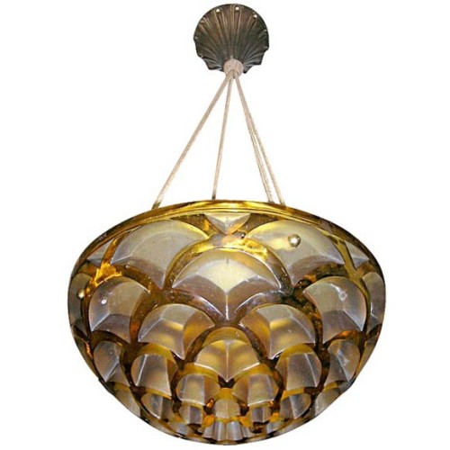 Rene Lalique chandelier Rinceaux