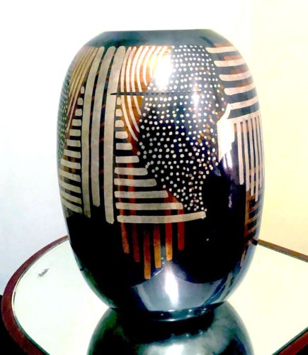 Art Deco Dinanderie Vase