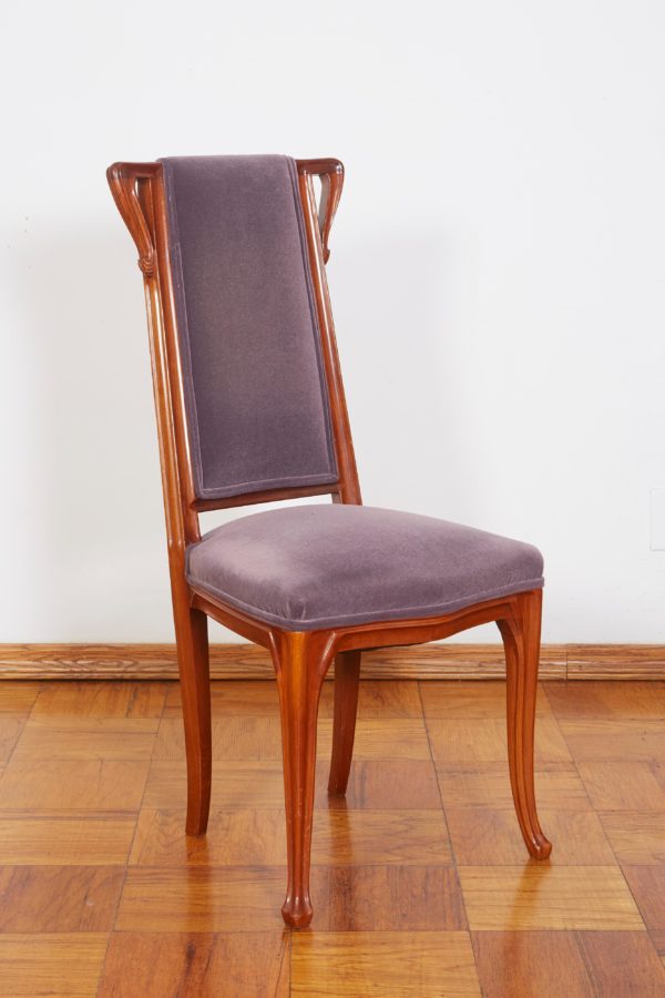 French Art Nouveau Pair of Louis Majorelle Chairs