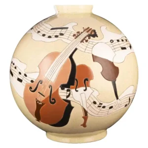 Longwy vase “Music”