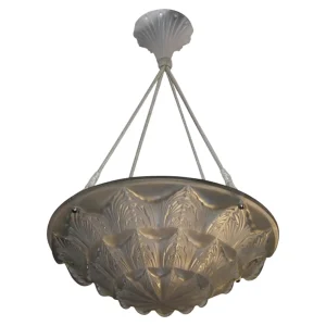 René Lalique Deco Chandelier “Gaillon”