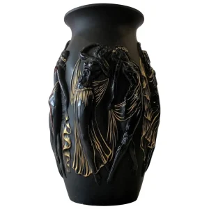Sabino Black Vase “La Gaieté”