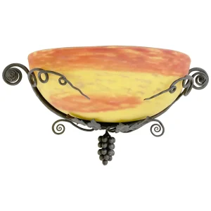 Art Deco Wall Sconce by Edgar Brandt