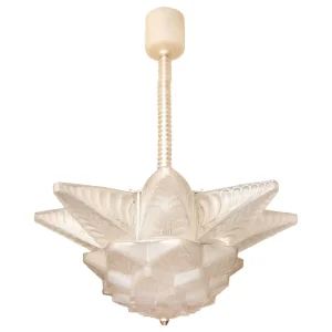 René Lalique Art Deco Chandelier “Stockholm I”