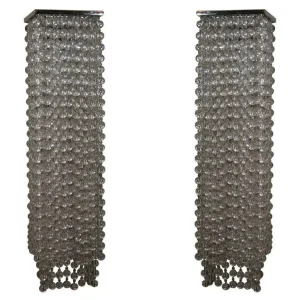 Art Deco Style Beaded Wall Sconces