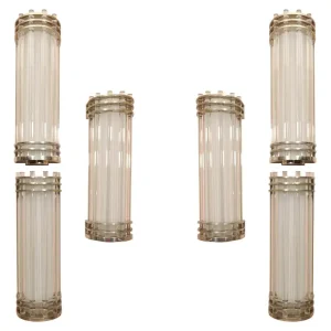 Pair of Modernist Wall Sconces by Sabino