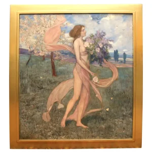 Art Nouveau Painting by Alexander Goltz, “Fruhling”
