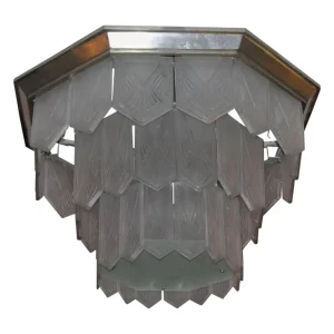 French Art Deco Chandelier by Sabino