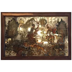 Eglomise Glass Panel