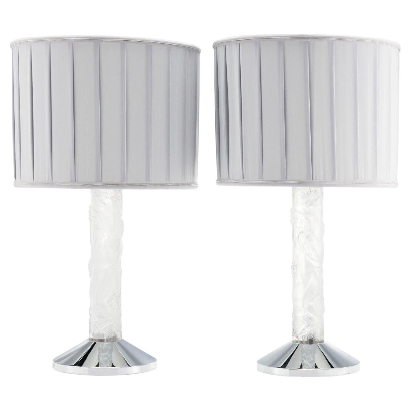Lalique Faunes Table Lamp